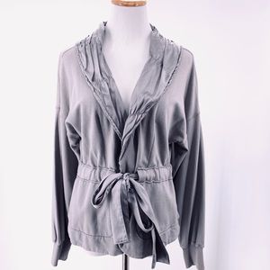 True Grit NWT Size S Tie Front Light Knit Sweatshirt Jacket